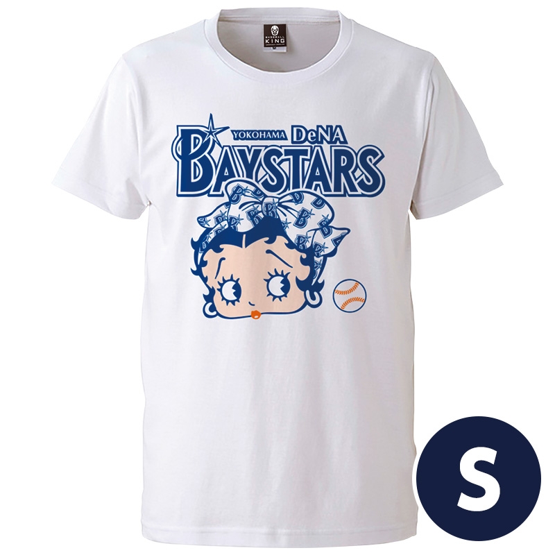 Tシャツ【S：白】/ BETTY BOOP×横浜DeNAベイスターズ : 横浜DeNA 