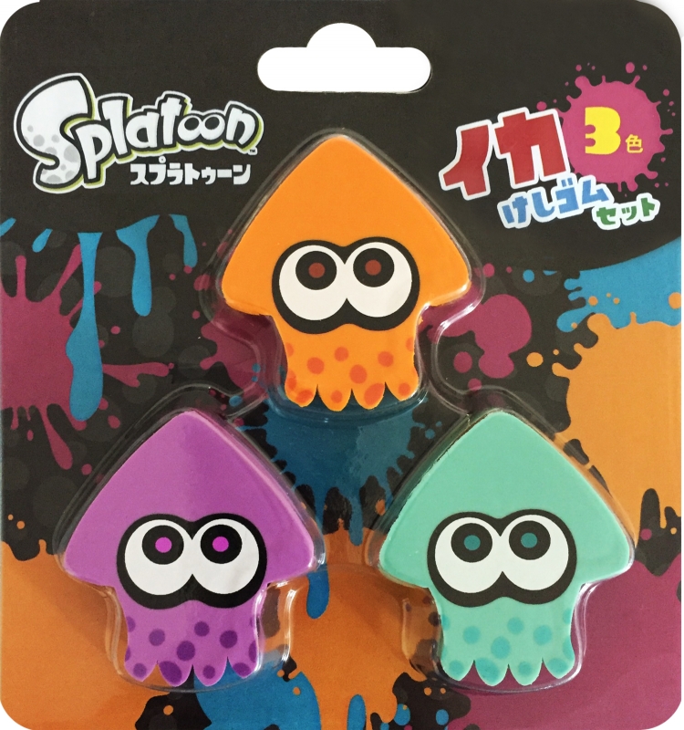 イカ消しゴム Aセット : Splatoon（スプラトゥーン） | HMV&BOOKS