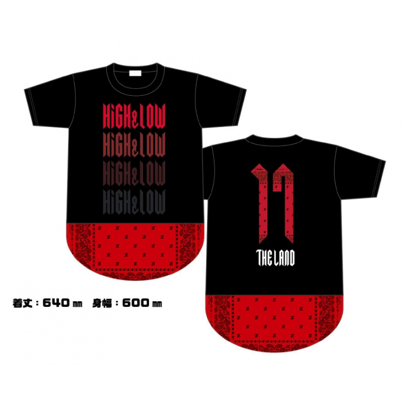 HiGH&LOW THE LAND バンダナTシャツ/BLACK : HiGH&LOW | HMV&BOOKS