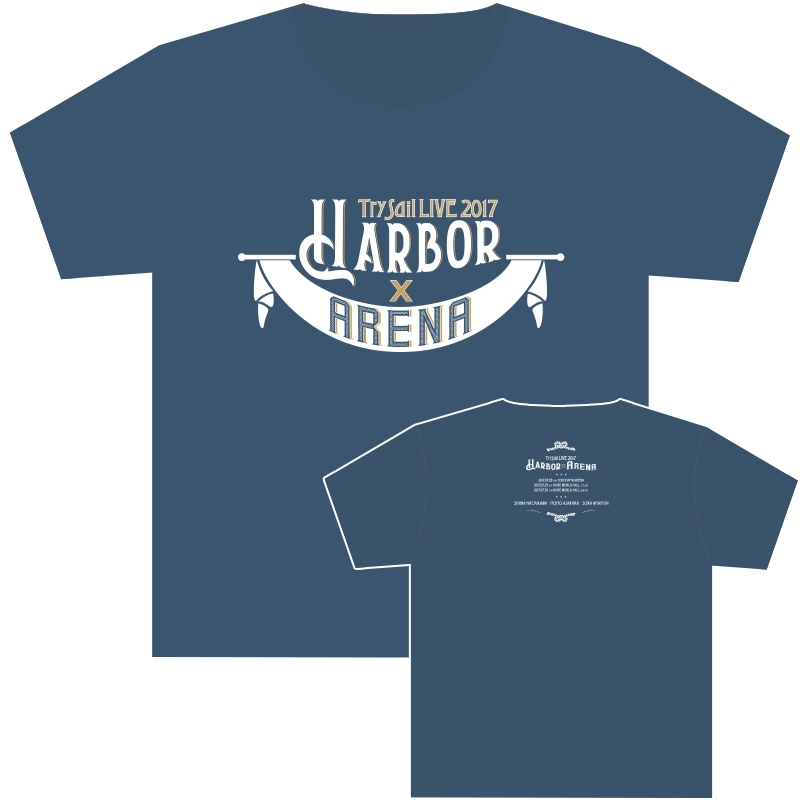 ライブTシャツ (ネイビー )【XL】 / TrySail Live 2017 Harbor×Arena