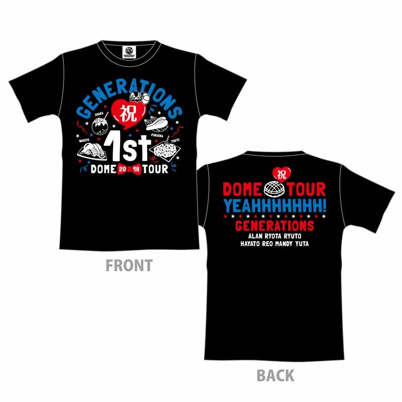 GENERATIONS 1st DOME TOUR Tシャツ BLACK L UNITED JOURNEY
