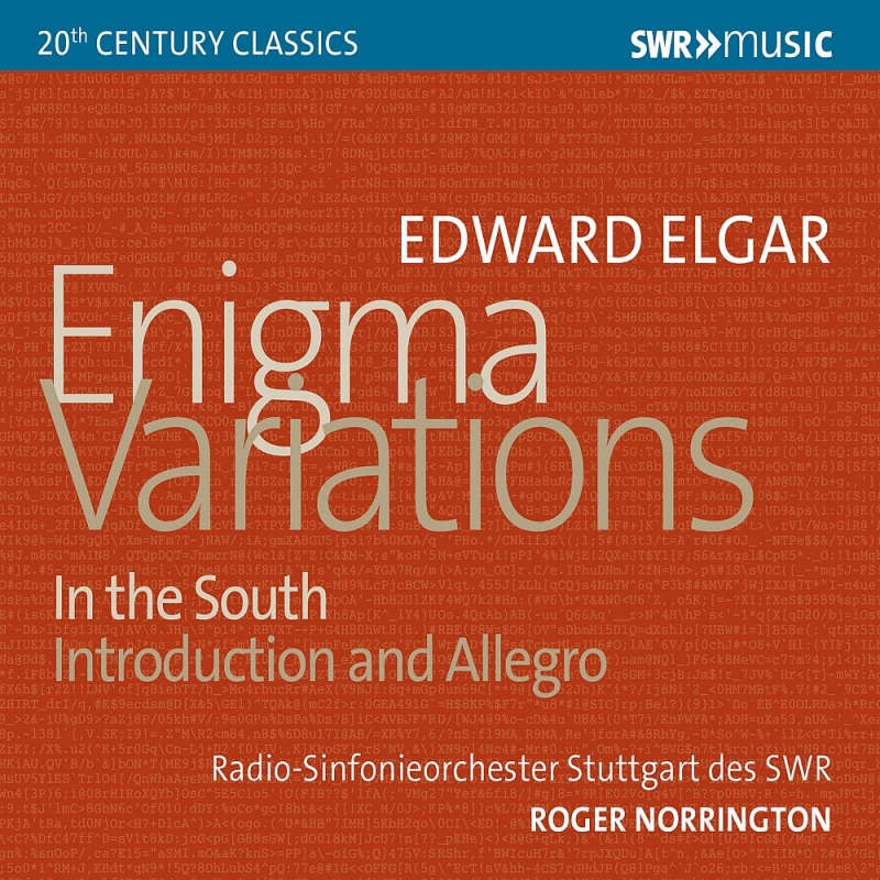 エニグマ変奏曲、序奏とアレグロ、序曲『南国にて』　ロジャー・ノリントン＆シュトゥットガルト放送交響楽団