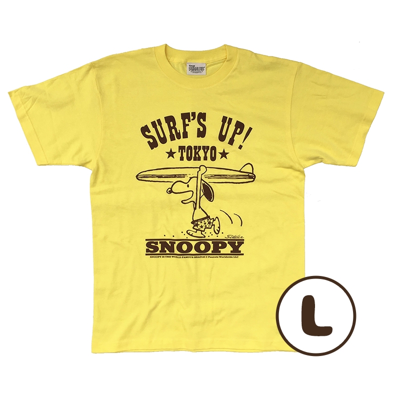 Snoopy Tシャツ イエロー L Peanuts Surf S Up Tokyo 原宿buddy スヌーピー Hmv Books Online Airdre008