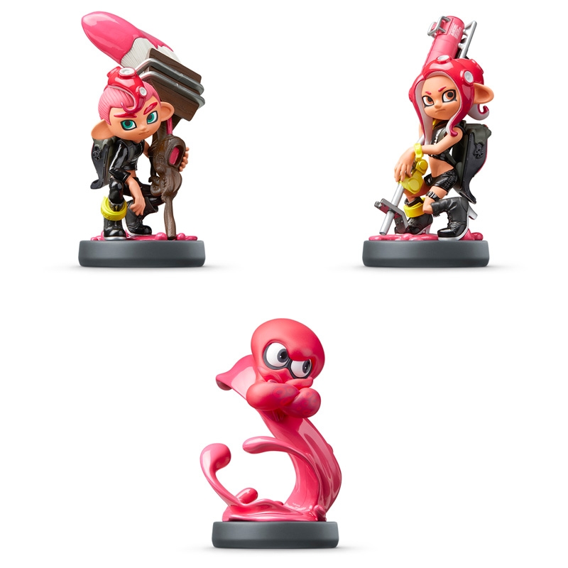 値打ちamiibo トリプルセット タコガール タコ タコボーイ スプラトゥーン ゲームキャラクター