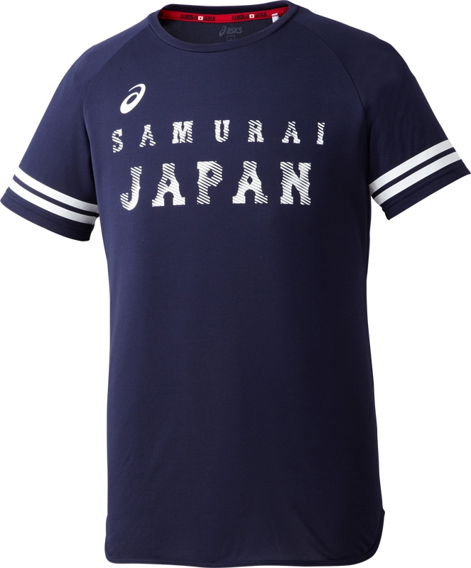 グラフィックTシャツ ネイビー XOサイズ 侍JAPAN オフィシャルグッズ 