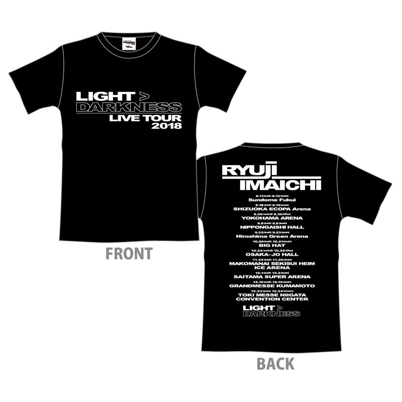 LIGHT>DARKNESS ツアーTシャツ[M] / BLACK : RYUJI IMAICHI (今市隆二) | HMV&BOOKS online  - LP256615