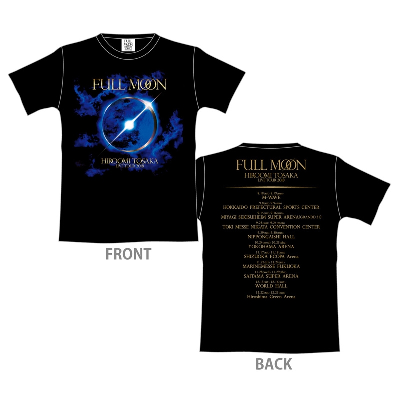 FULL MOON ツアーTシャツ[S] / BLACK : HIROOMI TOSAKA (登坂広臣) | HMV&BOOKS online