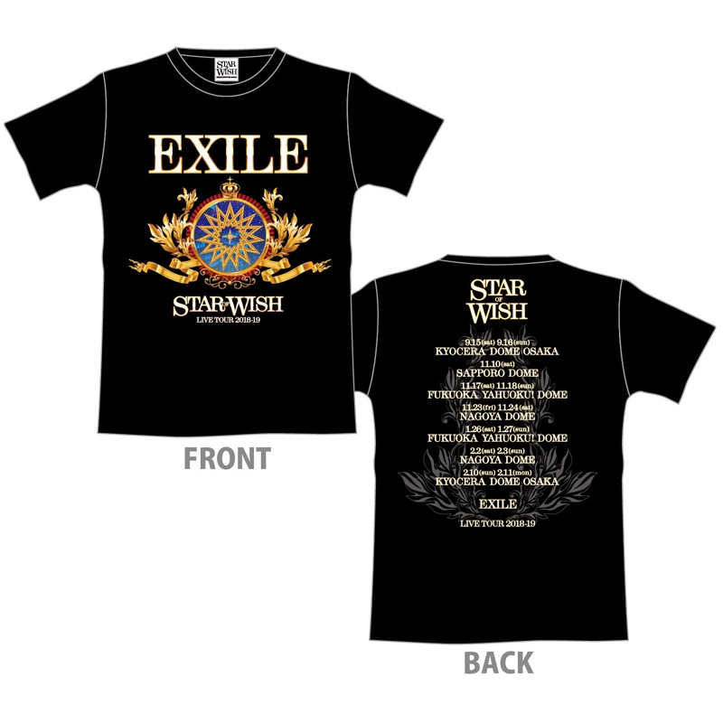 ツアーTシャツBLACK Sサイズ STAR OF WISH : EXILE | HMVBOOKS online - LP105099