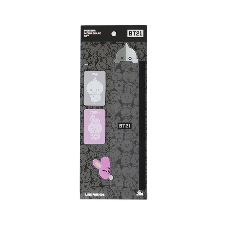BT21 COOKY メモ用紙 2枚セット SQUARE】BT21 MEMO PAD SQUARE【全国送料無料】BTS 公式 グッズ メモ