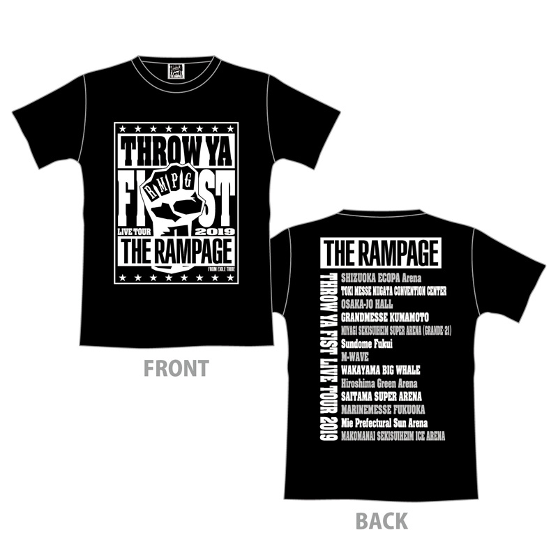 ツアーTシャツ BLACK Sサイズ : THE RAMPAGE from EXILE TRIBE | HMVu0026BOOKS online -  LP249280