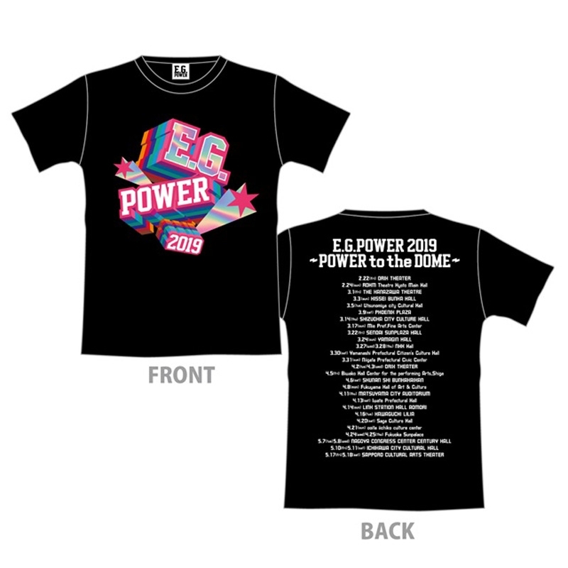 ツアーTシャツ(L)E.G.POWER 2019 : E-girls | HMV&BOOKS online - LP150404