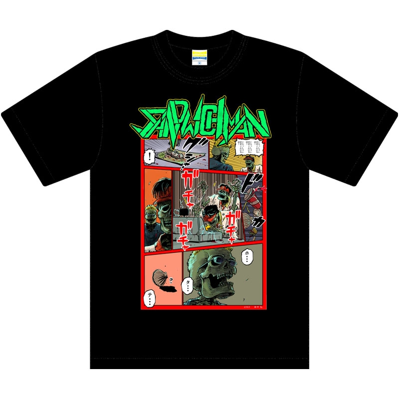 ファーストフード Tシャツ 【枠レッド】 XL : 富澤たけし