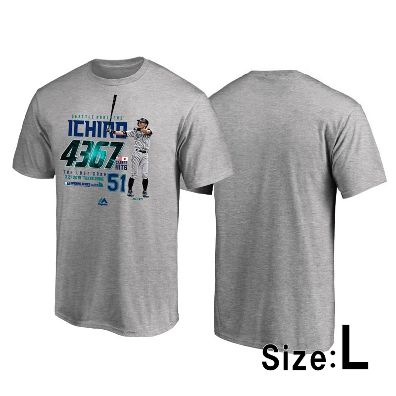 イチロー引退記念Tシャツ 2 Gray Lサイズ : イチロー | HMV&BOOKS 