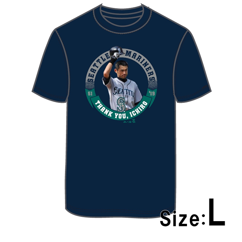イチロー引退記念Tシャツ(THANK YOU ICHIRO)Lサイズ : イチロー