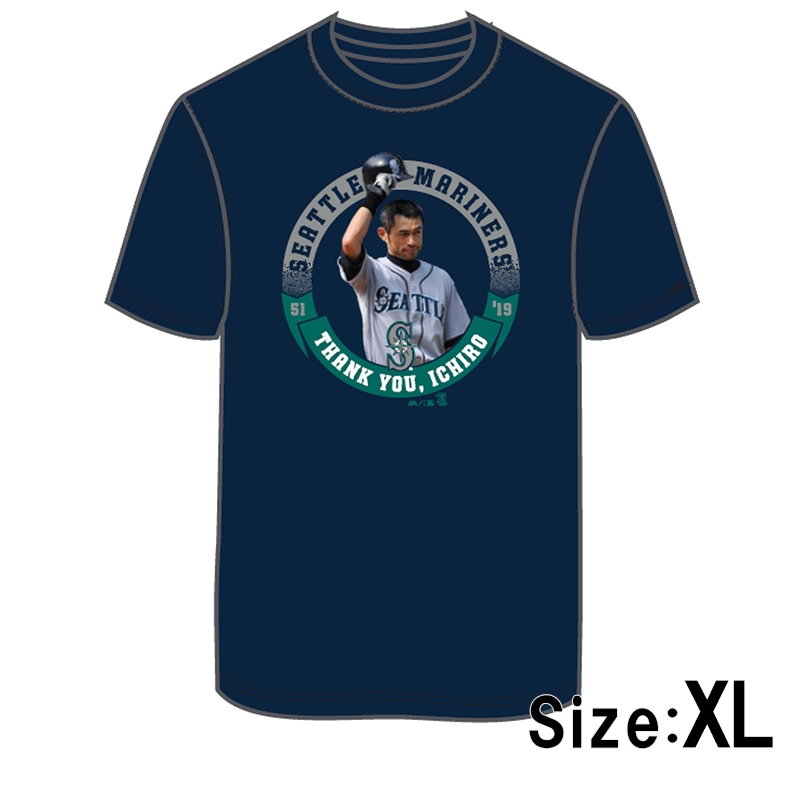 イチロー引退記念Tシャツ(THANK YOU ICHIRO)XLサイズ : イチロー 
