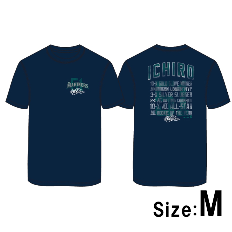 イチロー引退記念Tシャツ(ICHIRO STATS)Mサイズ : イチロー 