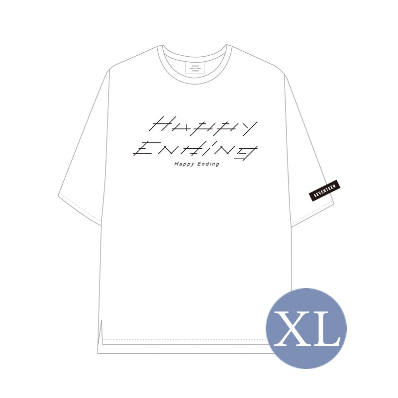 Tシャツ WHITE（サイズXL） / SEVENTEEN JAPAN 1ST SINGLE 'Happy 