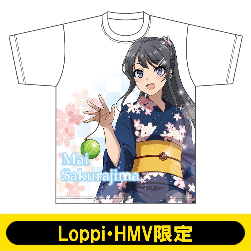 描き下ろしTシャツ(桜島麻衣)【Loppi・HMV限定】 : 青春ブタ野郎