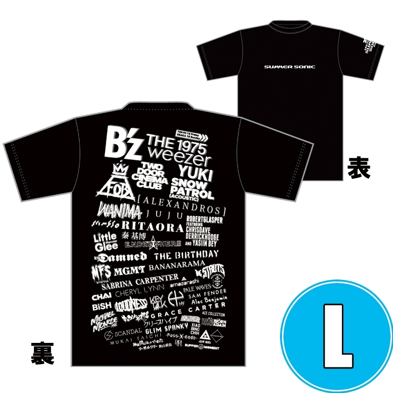 1DAY限定 アーティストロゴコラージュTシャツ [TOKYO 8.16 / OSAKA 8.18] ブラックボディ (L)※事後販売分 : SUMMER  SONIC | HMV&BOOKS online - SS190268