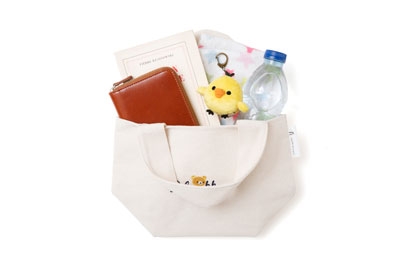 Rilakkuma feat ROPE PICNIC LTD LAWSON tote bag & plush doll charm & Book japan