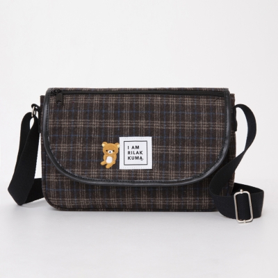 リラックマ ツイードショルダーバッグ BOOK BROWN ver.