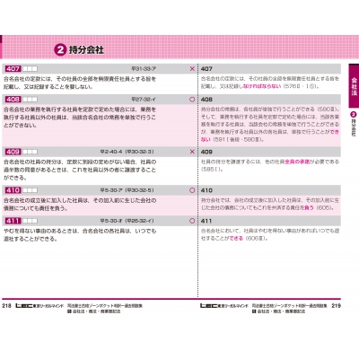 司法書士合格ゾーンポケット判択一過去問肢集 令和4年受験向け 5 会社