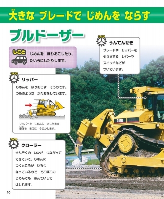 しごととつくりがよくわかる!じどう車くらべ クレーン車・ゆあつ