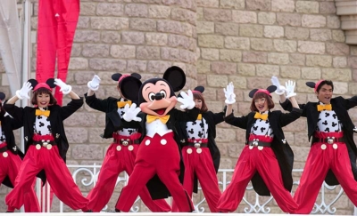 ディズニー 40周年 ガーランド タペストリー ミニー
