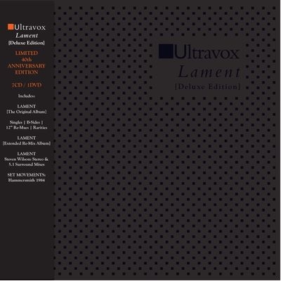 Lament: Limited 40th Anniversary Deluxe Edition (7CD＋DVDオーディオ) : Ultravox |  HMV&BOOKS online - CDLB1459