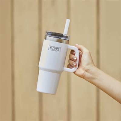【BYCRUISE】ストロー付きダブルウォールタンブラー  限定モデル BYCRUISE】ストロー付きダブルウォールタンブラー 限定モデル