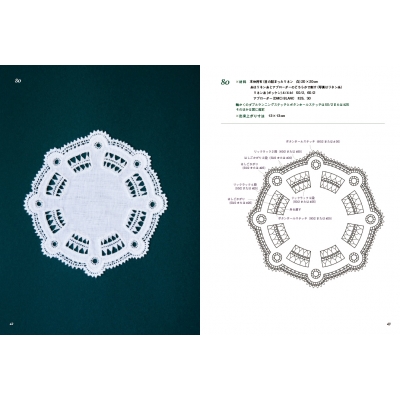 HEDEBO図案&見本集211 デンマークの白糸刺繍 211の図案、刺し方 HEDEBO図案&見本集211 デンマークの白糸刺繍 211の図案、刺し方