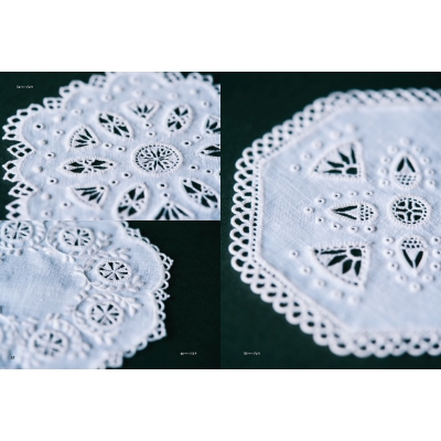 HEDEBO図案&見本集211 デンマークの白糸刺繍 211の図案、刺し方 HEDEBO図案&見本集211 デンマークの白糸刺繍 211の図案、刺し方
