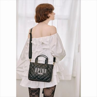 ÉPINE PARIS ブラックトートバッグ ÉPINE PARIS QUILTING BAG BOOK BLACK | 付録ネット [発売日