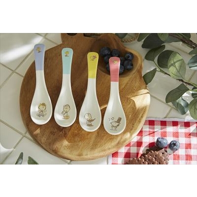 レンゲ　4本セット SNOOPY スリムで使いやすい! レンゲスプーンセット BOOK PEANUTS 75th