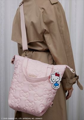 HELLO KITTY リボンな 3wayキルティングBAG BOOK キュートPINK