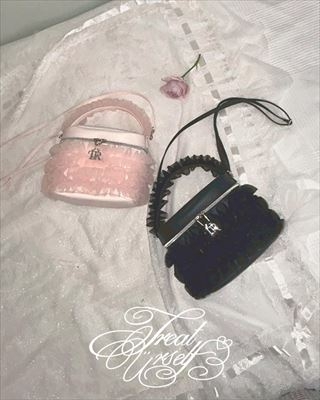 Treat Urself Tulle Vanity Bag Book Black : ブランド付録つき
