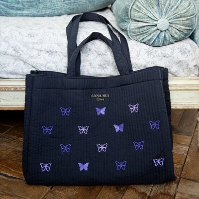 5026. 【レア!!】 ANNA SUI 刺繍 バニティバッグ ANNA SUI mini 刺繍トートバッグBOOK : ブランド付録つき