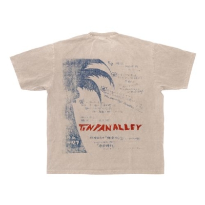 Mサイズ/カーキ】Tropical TシャツD(Bon Voyage coフロント) : 細野