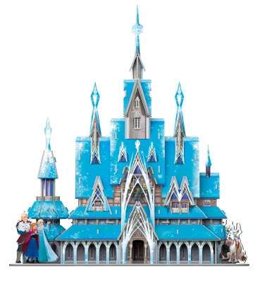 値下げ　ディズニー新品未開封☆3Dパズル お城　海外 本物みたい！立体パズル ディズニー アナと雪の女王 アレンデール城