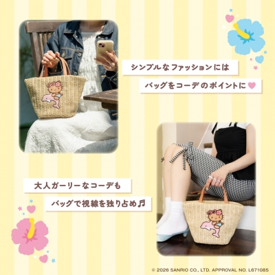 HELLO KITTY かごバッグBOOK pink dolphin ver. : ブランド付録つき