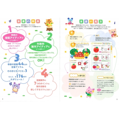 かわいい壁面プチ 秋・冬・早春編 年齢別子どもと作れる壁面・月の製作