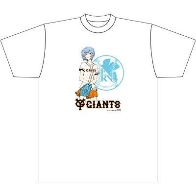 綾波レイ×12球団コラボTシャツ（読売ジャイアンツ）【M】 : T-shirt 