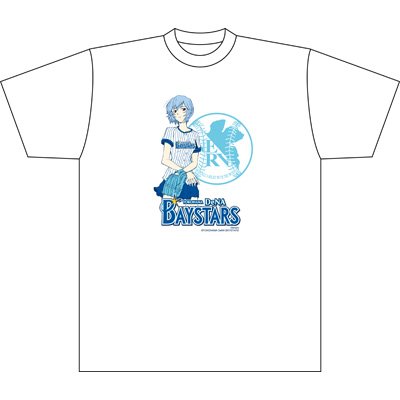 綾波レイ×12球団コラボTシャツ（横浜DeNAベイスターズ）【M】 : T