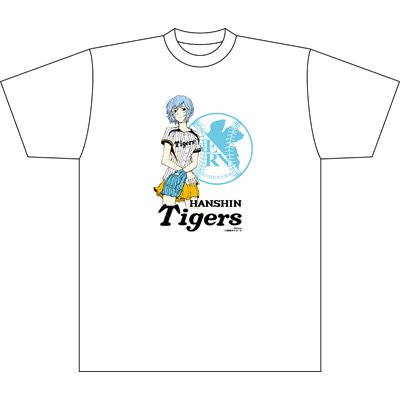綾波レイ×12球団コラボTシャツ（阪神タイガース）【L】 : T
