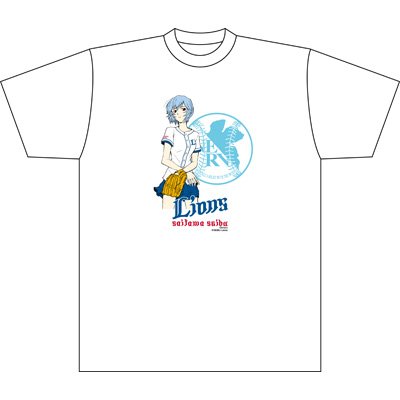 希少レア　エヴァンゲリオン　綾波レイ　　ライオンズ　　半袖Tシャツ　Sサイズ 希少レア エヴァンゲリオン 綾波レイ ライオンズ 半袖Tシャツ S