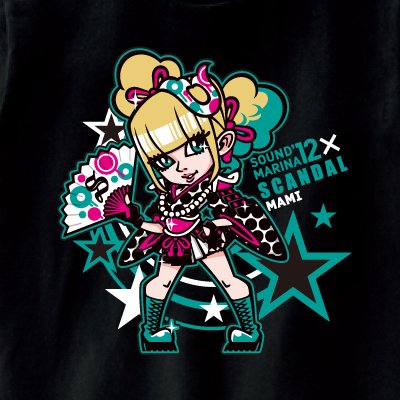 SOUND MARINA '12×SCANDAL コラボTシャツ（MAMI）【L】 : SCANDAL