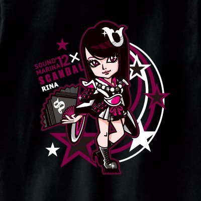 SOUND MARINA '12×SCANDAL コラボTシャツ（RINA）【L】 : SCANDAL