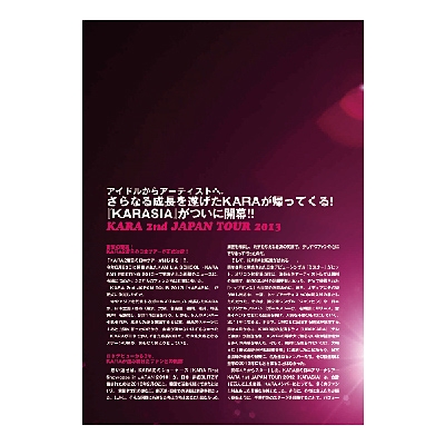 KARASIA パンフレット クリアファイル バッグ KARADISE シーグリ KARASIA パンフレット クリアファイル バッグ KARADISE シーグリ