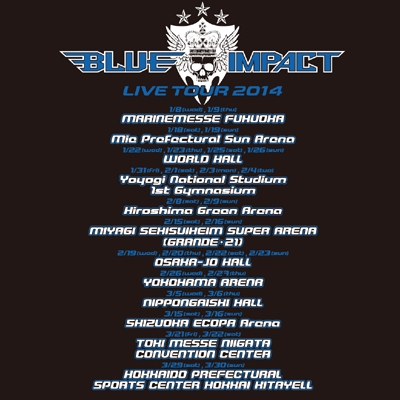 ツア－Ｔシャツ【M】ブラック/LIVE TOUR 2014 BLUE IMPACT