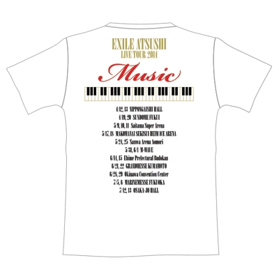 EXILE ATSUSHI ツアーTシャツ ホワイトXS : EXILE ATSUSHI